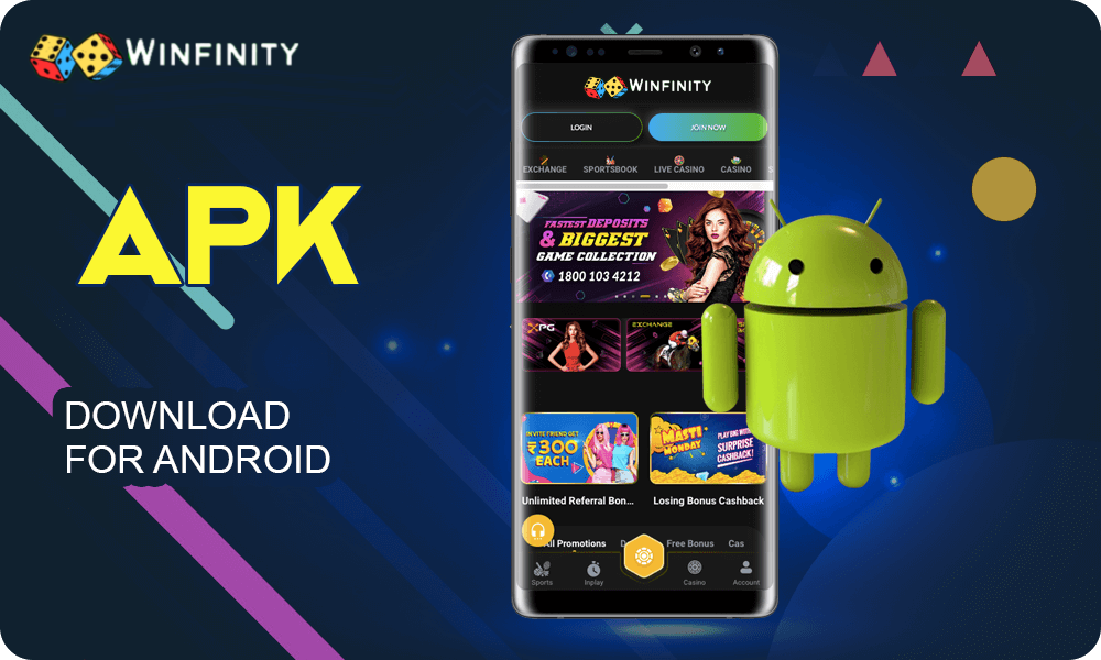 Few Simple steps how to Download Winfinnity Apk for Android