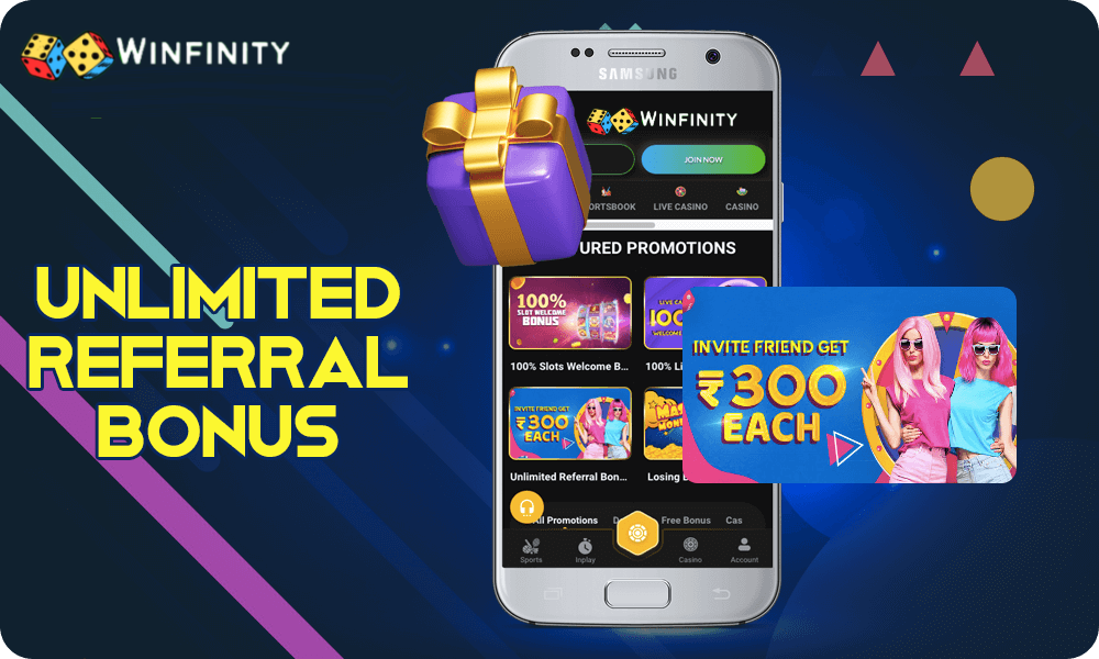 Details about Winfinnity Unlimited Referral Bonus